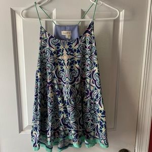 Anthropologie Meadow Rue Nuria Paisley Tank